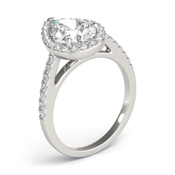 Pear Shape Halo Diamond Fashion Ring · 0.34 ct tw