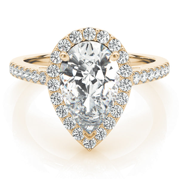 Pear Shape Halo Diamond Fashion Ring · 0.34 ct tw