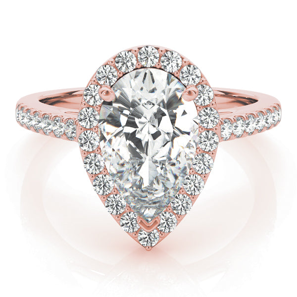 Pear Shape Halo Diamond Fashion Ring · 0.34 ct tw