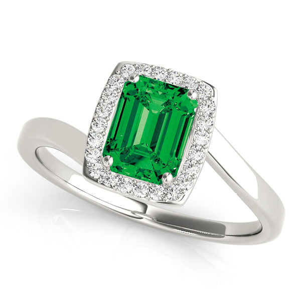 Emerald Diamond Fashion Ring · 1.12 ct tw