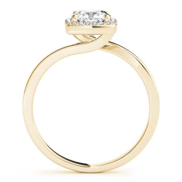 Cushion Halo Square Diamond Engagement Ring · 1.12 ct tw