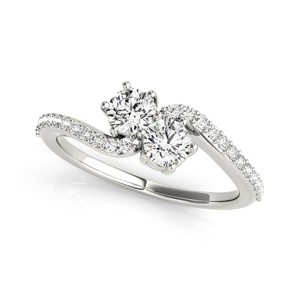 Round Two Stone Diamond Ring · 1.24 ct tw