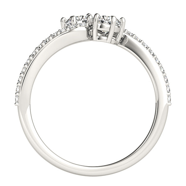 Round Two Stone Diamond Ring · 1.24 ct tw