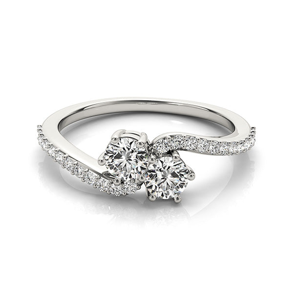 Round Two Stone Diamond Ring · 1.24 ct tw