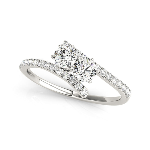 Round Two Stone Diamond Ring · 1.26 ct tw