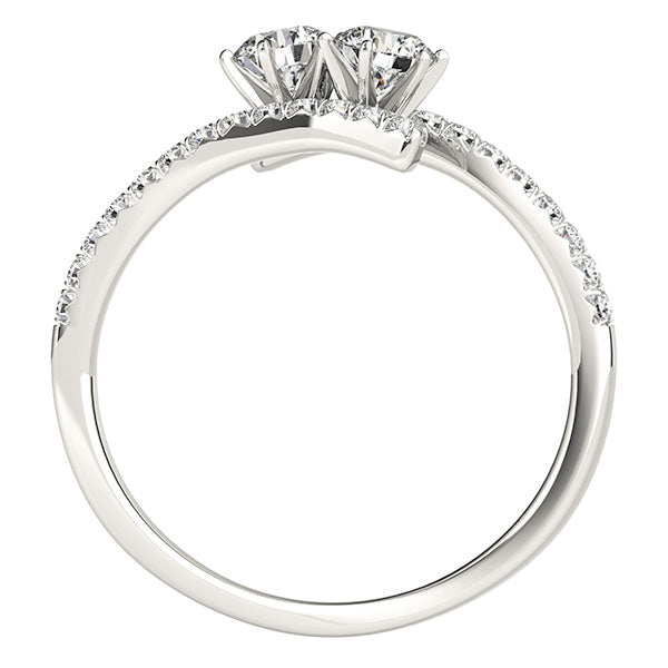 Round Two Stone Diamond Ring · 1.26 ct tw