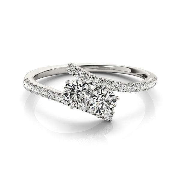 Round Two Stone Diamond Ring · 1.26 ct tw