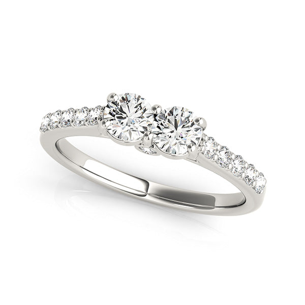 Round Two Stone Diamond Ring · 1.28 ct tw