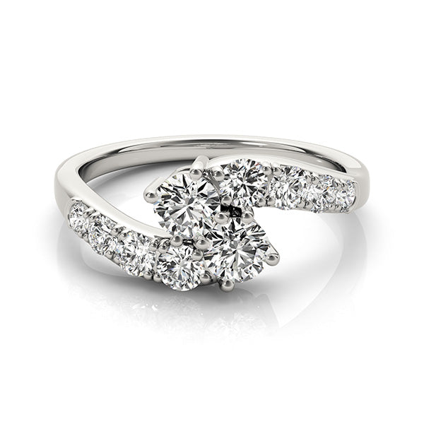 Round Two Stone Diamond Ring · 1.52 ct tw