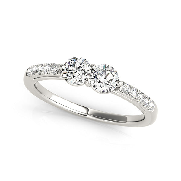 Round Two Stone Diamond Ring · 1.15 ct tw