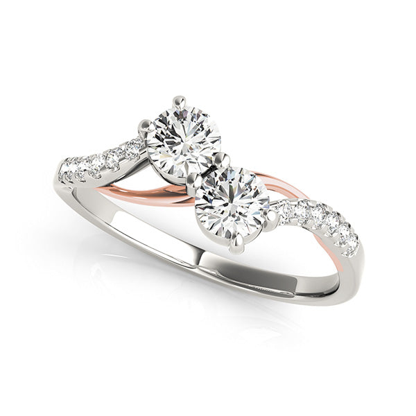 Round Two Stone Diamond Ring · 1.12 ct tw