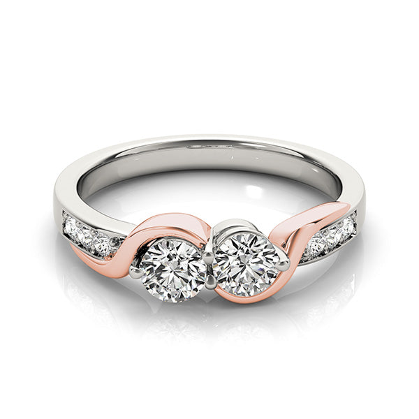 Round Two Stone Diamond Ring · 1.12 ct tw