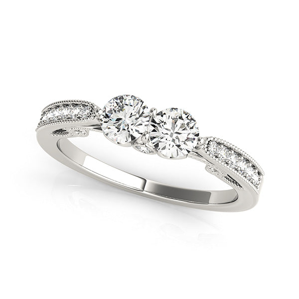 Round Two Stone Diamond Ring · 1.19 ct tw