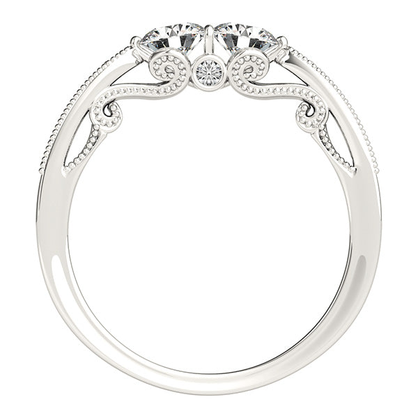 Round Two Stone Diamond Ring · 1.19 ct tw