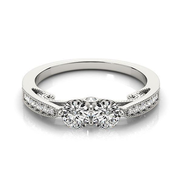 Round Two Stone Diamond Ring · 1.19 ct tw