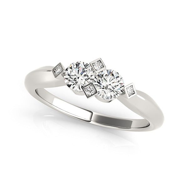 Round Two Stone Diamond Ring · 1.01 ct tw
