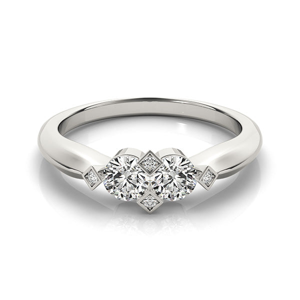 Round Two Stone Diamond Ring · 1.01 ct tw