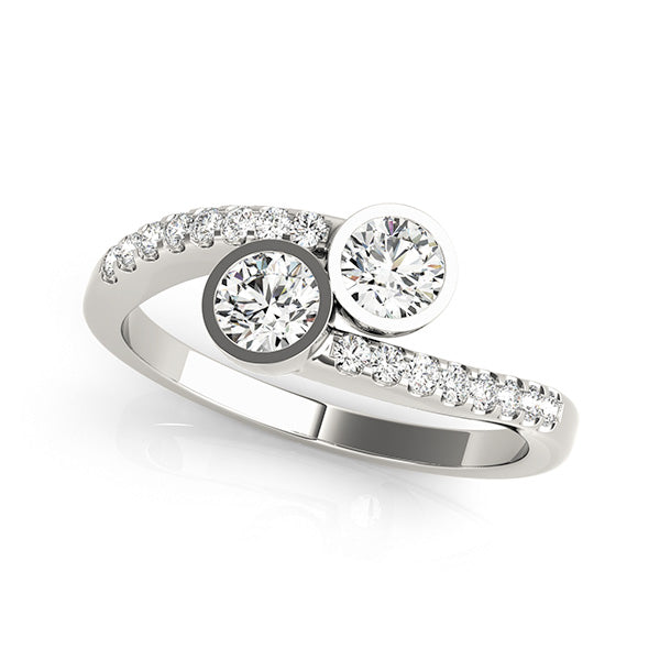 Round Two Stone Diamond Ring · 1.16 ct tw