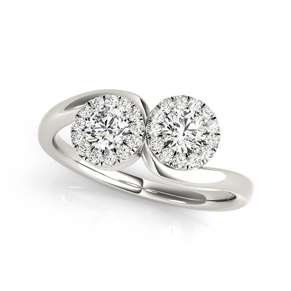 Round Two Stone Diamond Ring · 1.24 ct tw