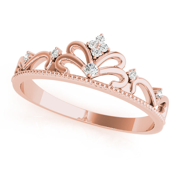 Round Tiara Diamond Ring · 0.07 ct tw