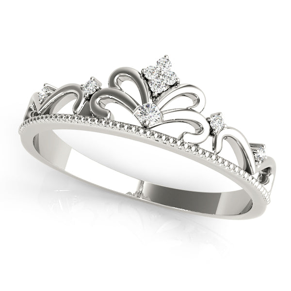 Round Tiara Diamond Ring · 0.07 ct tw