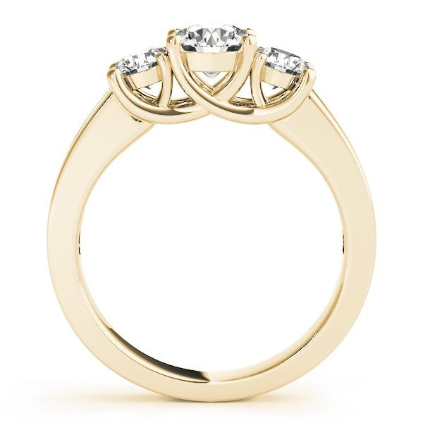 Round Three-Stone Plus Diamond Engagement Ring · 1.30 ct tw