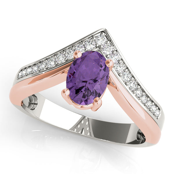 Oval 7x5 Diamond Ring · 0.14 ct tw