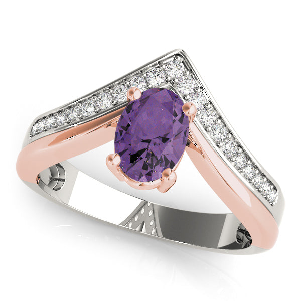 Oval 7x5 Diamond Ring · 0.14 ct tw