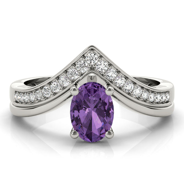 Oval 7x5 Diamond Ring · 0.14 ct tw