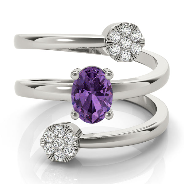 Oval 7x5 Diamond Ring · 0.14 ct tw