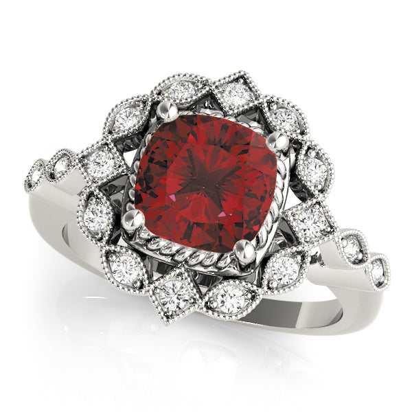 Cushion Gemstone Fashion Ring · 0.08 ct tw