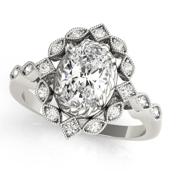 Oval Gemstone Fashion Ring · 0.08 ct tw