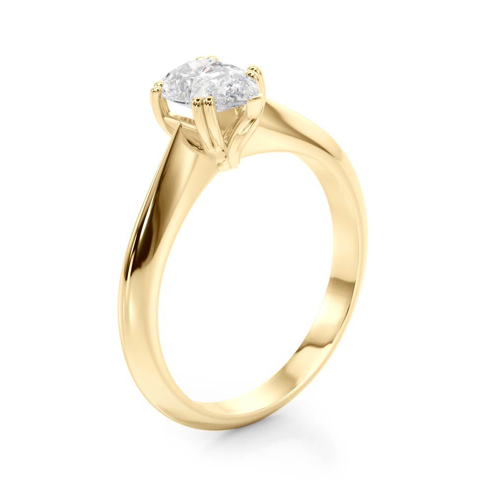 Pear Double Prong Diamond Engagement Ring · 0.50 ct tw