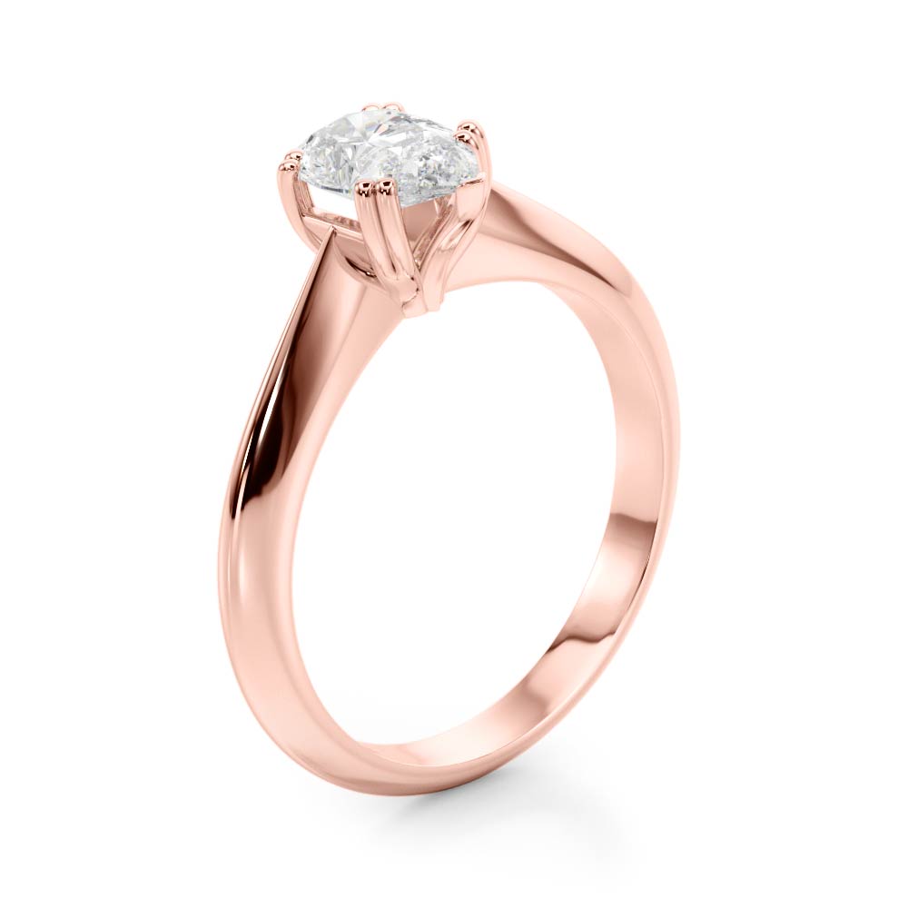 Pear Double Prong Diamond Engagement Ring · 0.70 ct tw