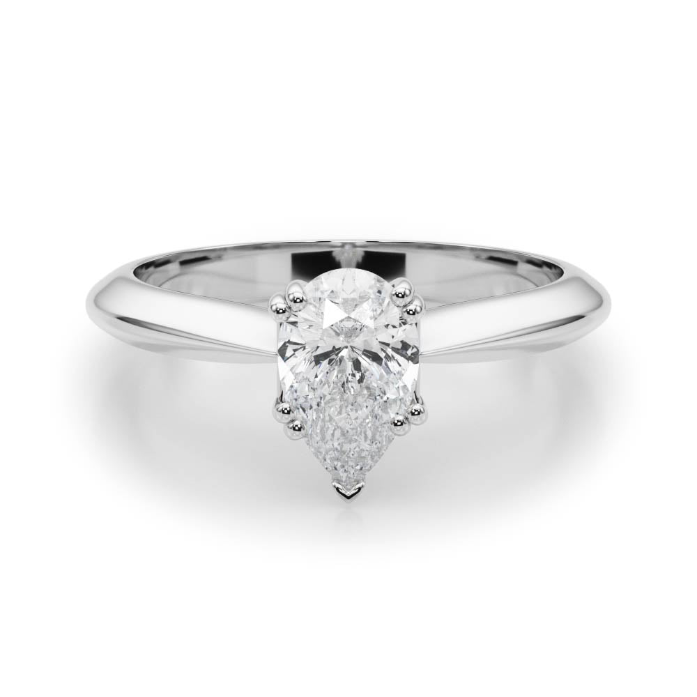 Pear Double Prong Diamond Engagement Ring · 0.70 ct tw