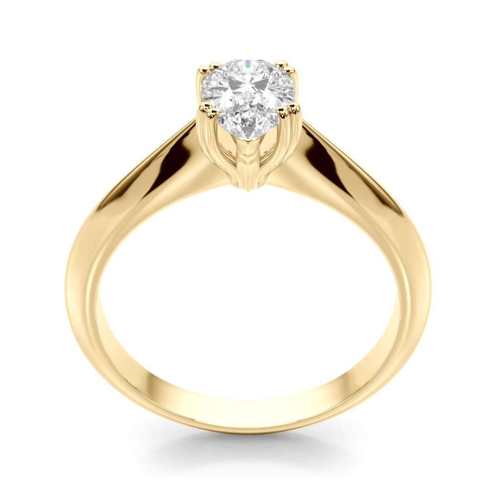 Pear Double Prong Diamond Engagement Ring · 0.50 ct tw