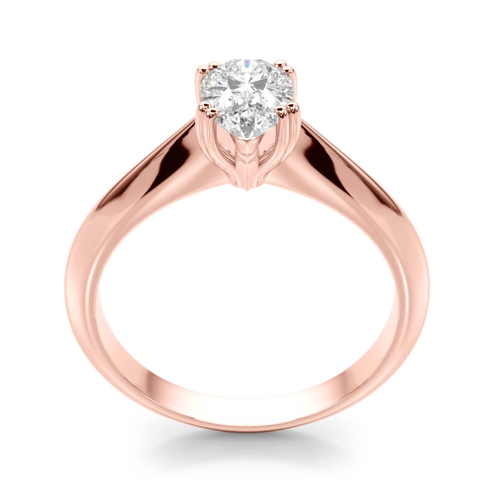 Pear Double Prong Diamond Engagement Ring · 0.50 ct tw