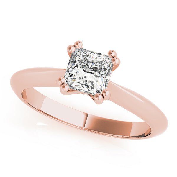 Square Double Prong Princess Cut Diamond Engagement Ring · 0.75 ct tw