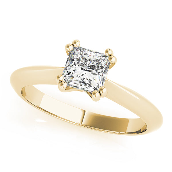 Square Double Prong Princess Cut Diamond Engagement Ring · 0.75 ct tw