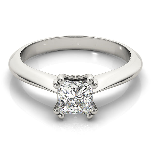 Square Double Prong Princess Cut Diamond Engagement Ring · 0.75 ct tw
