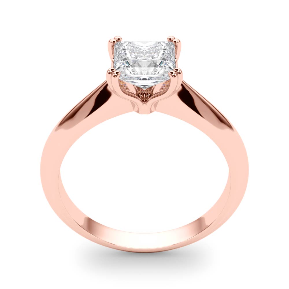 Square Double Prong Princess Cut Diamond Engagement Ring · 0.60 ct tw