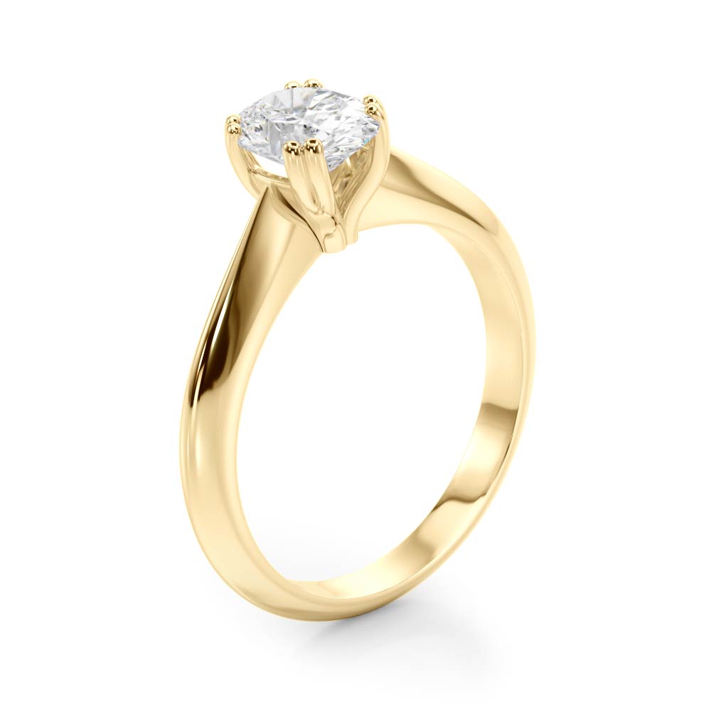 Oval Double Prong Diamond Engagement Ring · 0.60 ct tw