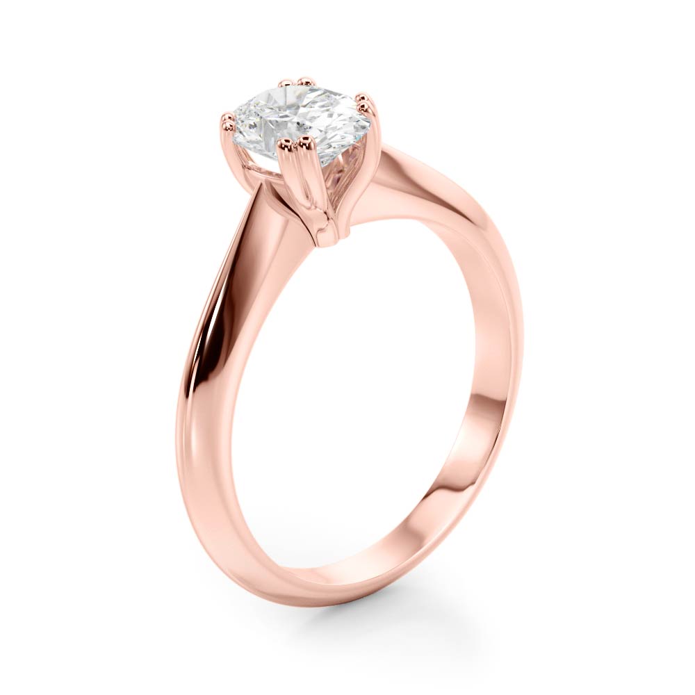 Oval Double Prong Diamond Engagement Ring · 0.60 ct tw