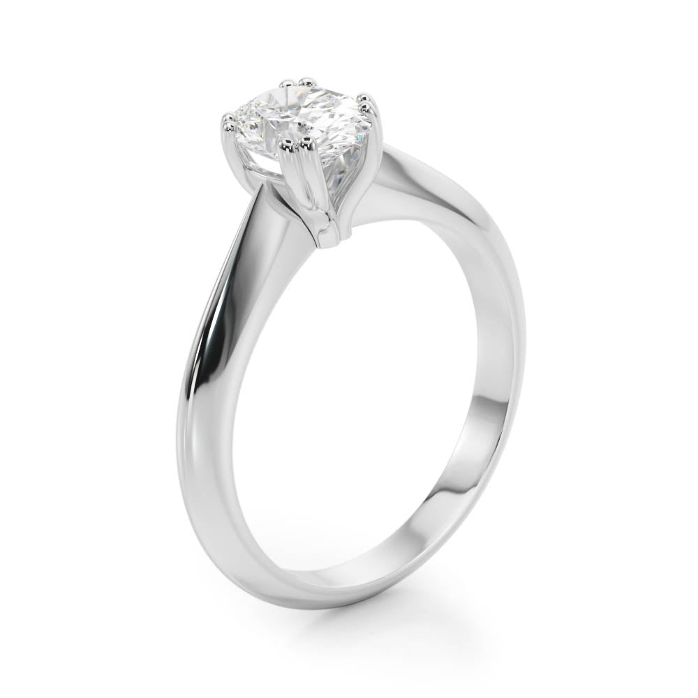 Oval Double Prong Diamond Engagement Ring · 0.60 ct tw