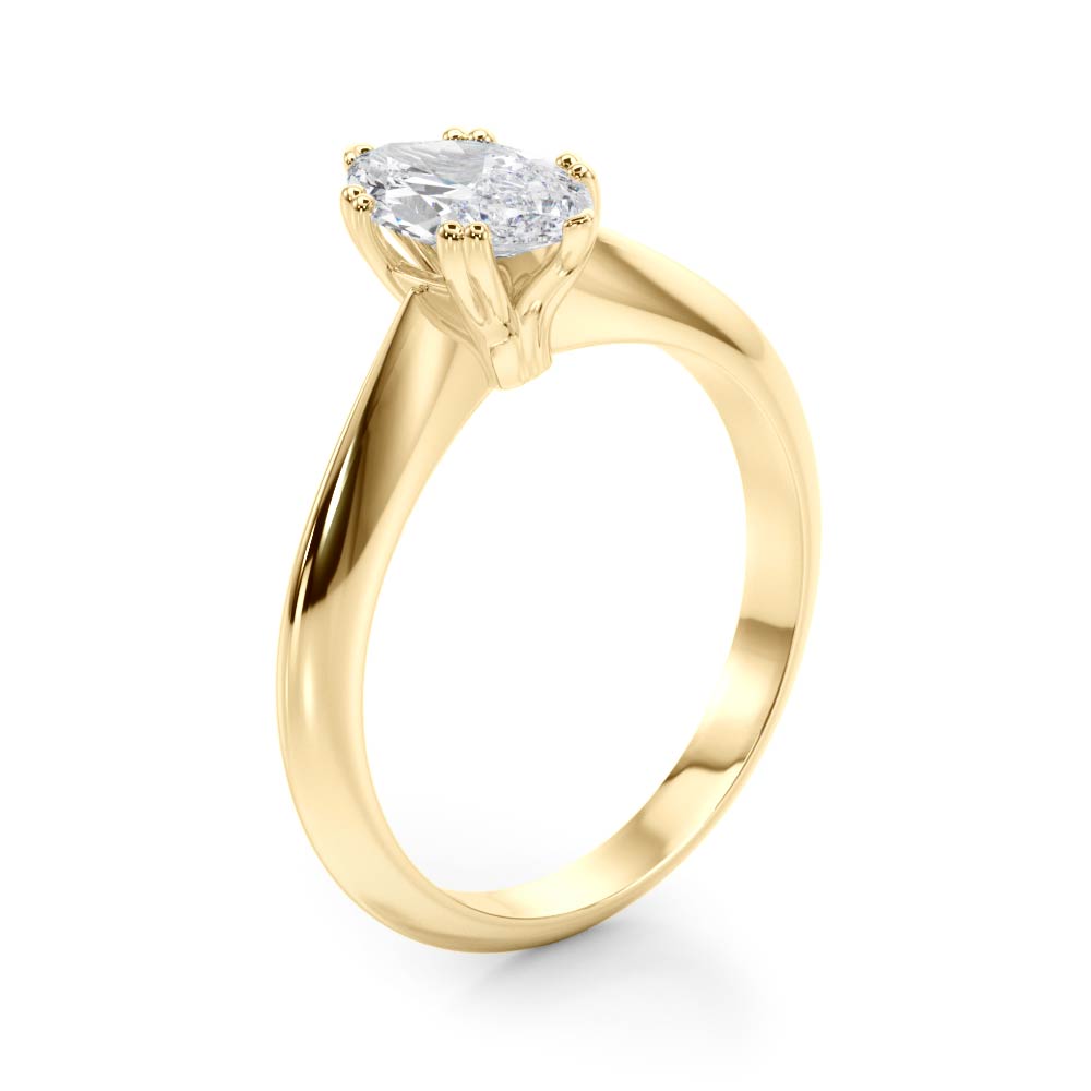 Marquise Double Prong Diamond Engagement Ring · 0.50 ct tw