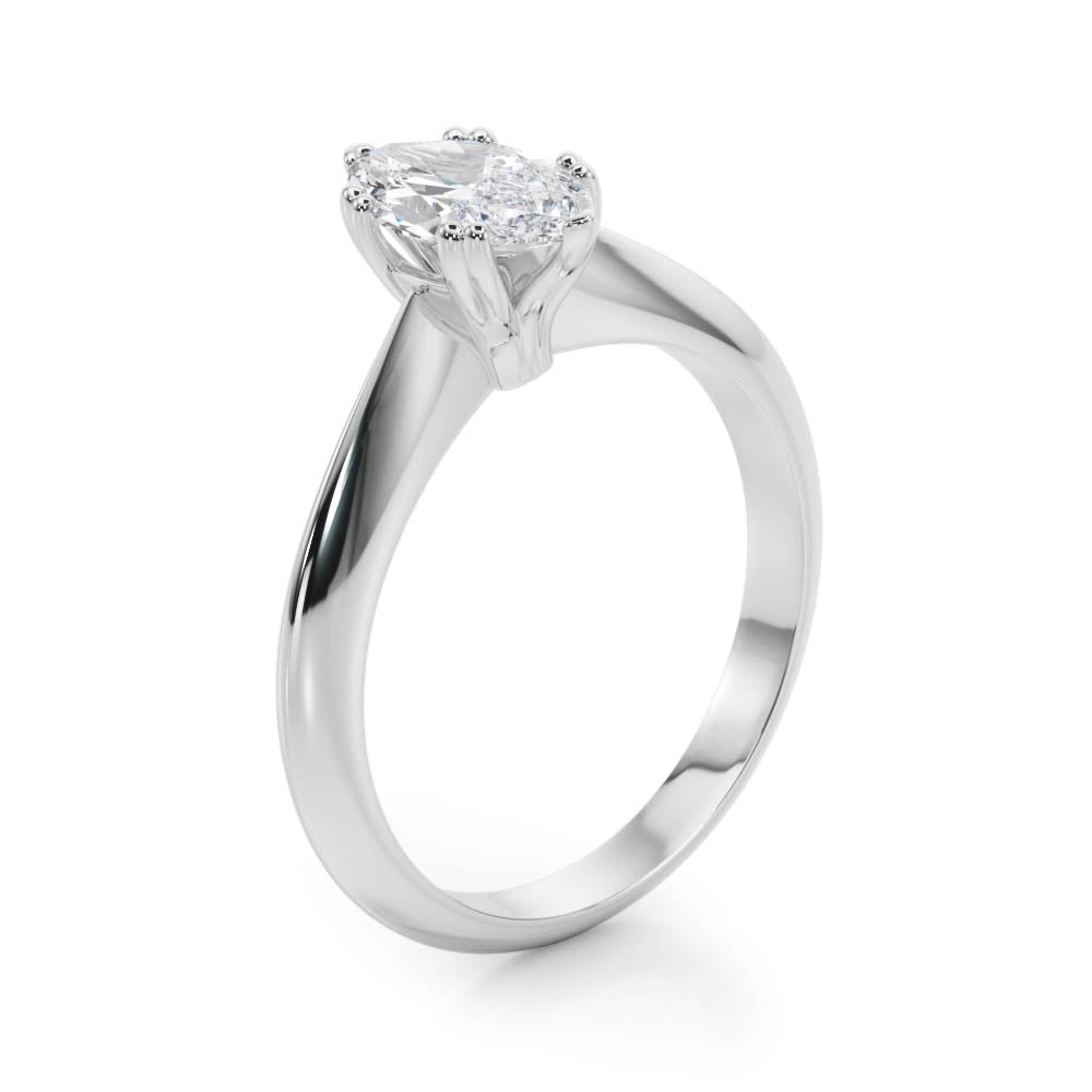 Marquise Double Prong Diamond Engagement Ring · 1.00 ct tw