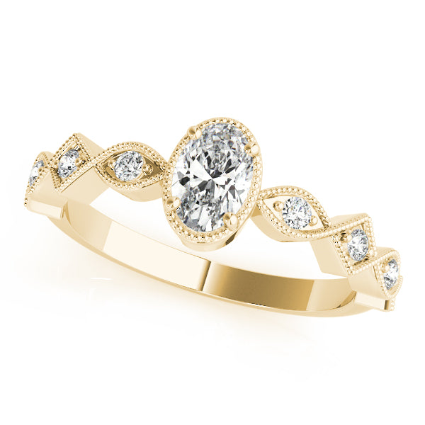 Oval Center Gemstone Ring · 0.34 ct tw