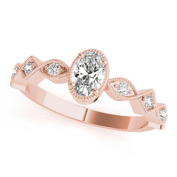 Oval Center Gemstone Ring · 0.34 ct tw