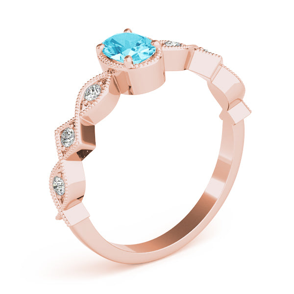 Oval Center Gemstone Ring · 1.04 ct tw