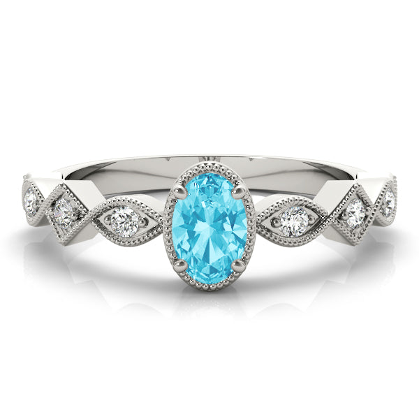 Oval Center Gemstone Ring · 2.09 ct tw